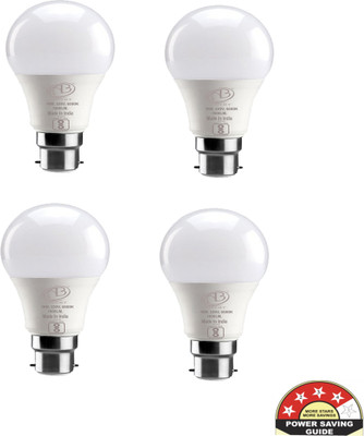 ambert 10 W Eye Safety Compliance Globe B22 D LED Bulb(White, Pack of 4)