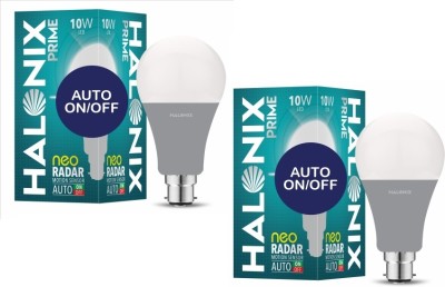 Halonix 10W Round B22 Neo Radar Motion Sensor bulb(White, Pack of 2)