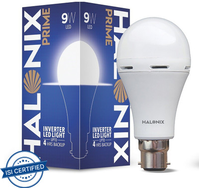 HALONIX 9 W Inverter Round B22 LED Bulb(White)