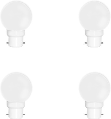 Fybros 0.5 W Basic Decorative B22 LED Bulb(White, Pack of 4)