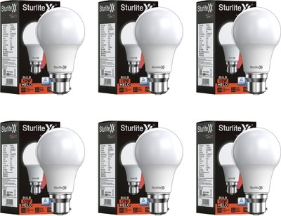 Sturlite 10 W Basic Standard B22 D LED Bulb(White, Pack of 6)