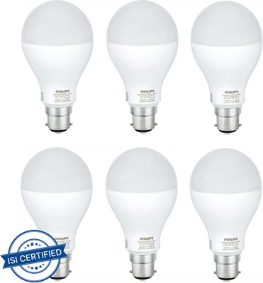 PHILIPS 22 W Basic Round B22 LED Bulb(White, Pack of 6)