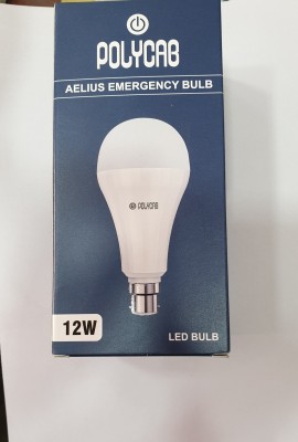 Polycab 12 W Round B22 LED Bulb(White)