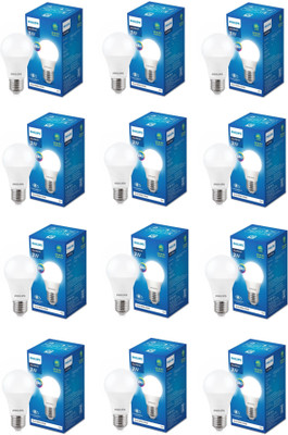 PHILIPS 3 W Basic Round E27 LED Bulb(White, Pack of 12)