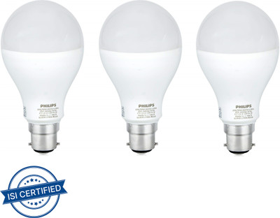 PHILIPS 20 W Basic Round B22 LED Bulb(White, Pack of 3)