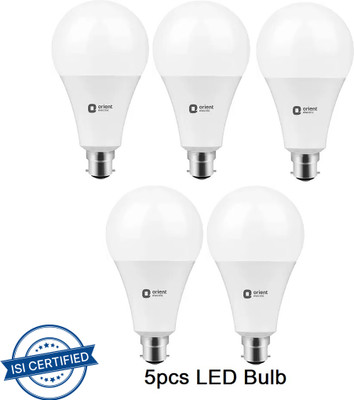 ORIENT 12 W Basic Standard B22 LED Bulb(White, Pack of 5)