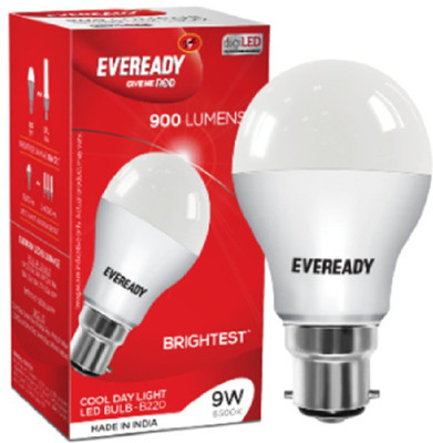 EVEREADY 9 W Basic Standard B22 LED Bulb(White)