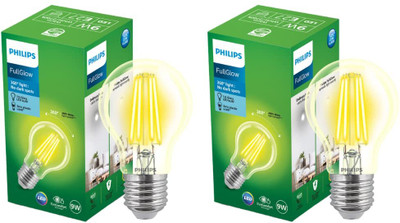 PHILIPS 9 W Basic Standard E27 LED Bulb(Yellow, Pack of 2)