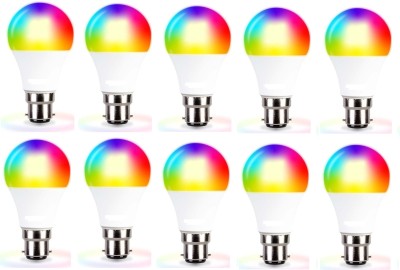 Brightstar 9 W Decorative B22 LED Bulb(Red, Blue, Pink, Orange, White, Green, Yellow, Pack of 10)