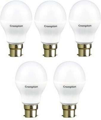 Crompton 7 W Basic Standard B22 LED Bulb(White, Pack of 5)