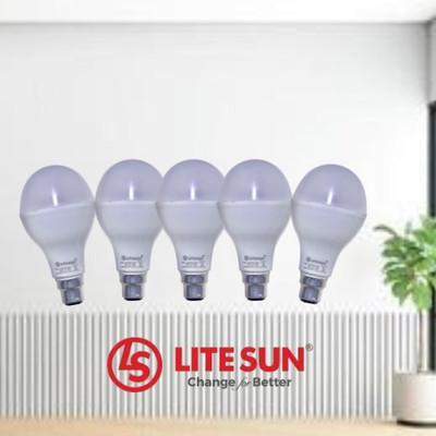 LiteSun 18 W Basic Standard B22 LED Bulb(White, Pack of 5)