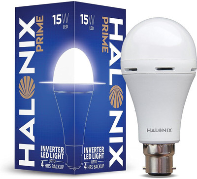 HALONIX 15 W Inverter Standard B22 Inverter Bulb(White)