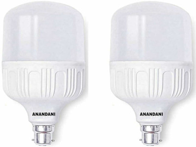 ANANDANI 50 W Basic Round B22 LED Bulb(White, Pack of 2)