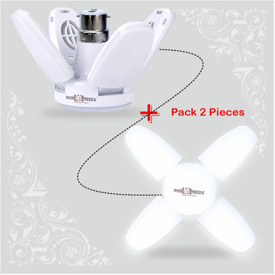 Pick Ur Needs 28 W Basic Decorative B22 LED Bulb(White, Pack of 2)