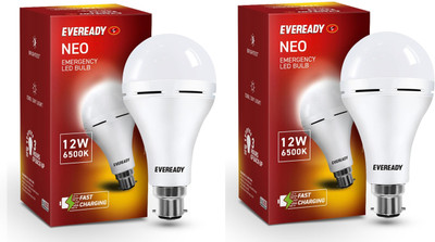 EVEREADY 12 W Inverter Standard B22 LED Bulb(White, Pack of 2)