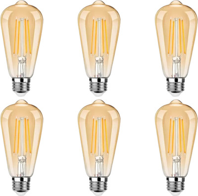 spark world 4 W Basic Standard E27 LED Bulb(Clear, Pack of 6)