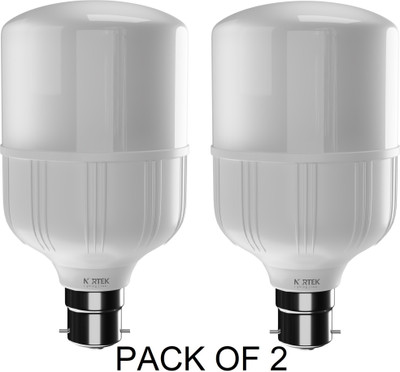 Nortek 40 W Basic Standard B22 LED Bulb(White, Pack of 2)