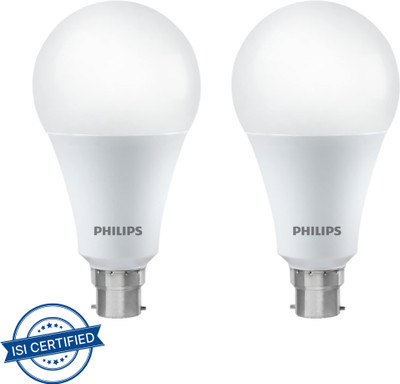 PHILIPS 26 W Basic Standard B22 LED Bulb(White, Pack of 2)