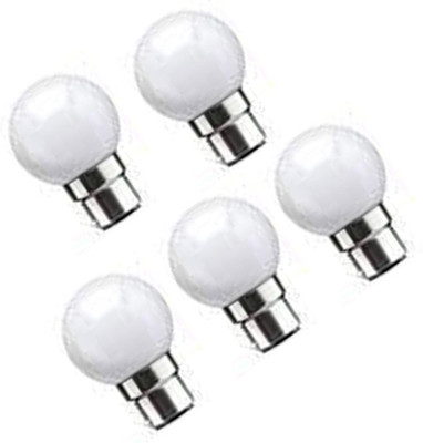 rino 0.5 W Basic Standard B22 LED Bulb(White, Pack of 5)
