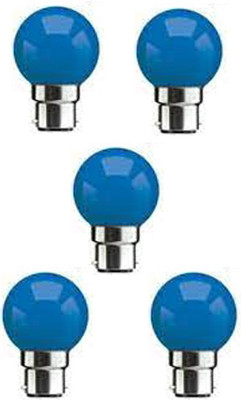 rino 0.5 W Basic Standard B22 LED Bulb(Blue, Pack of 5)