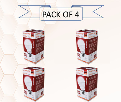 COMPACT 12 W Basic Standard B22 LED Bulb(White, Pack of 4)
