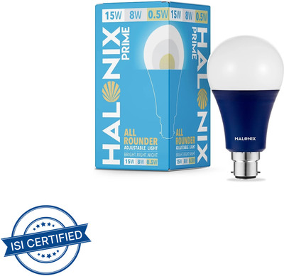 HALONIX 15 W, 8 W, 0.5 W Color Changing Round B22 LED Bulb(White)