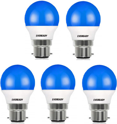 EVEREADY 2.5 W Basic Standard B22 LED Bulb(Blue, Pack of 5)