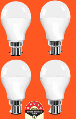 Dunagiri 9 W Basic Round B22 D LED Bulb(White, Pack of 4)