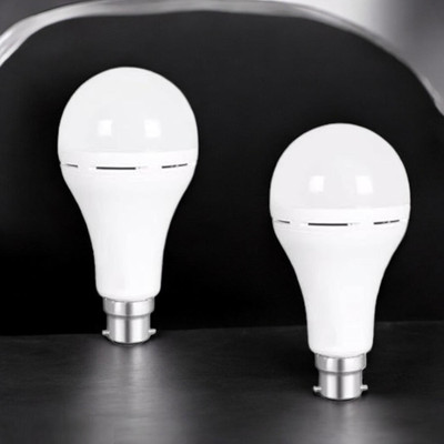 Camco 12 W Inverter Round B22 LED Bulb(White, Pack of 2)