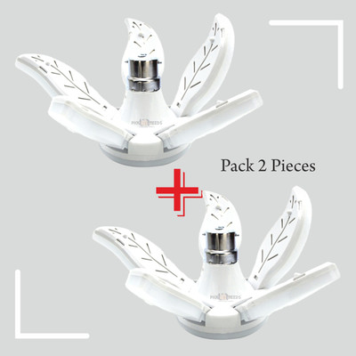 Pick Ur Needs 55 W Basic Decorative B22 LED Bulb(White, Pack of 2)