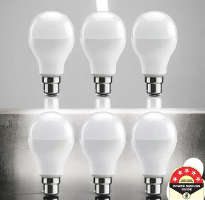 Dunagiri 9 W Basic Standard B22 D LED Bulb(White, Pack of 6)