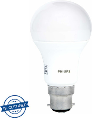 PHILIPS 7 W Basic Round B22 LED Bulb(Yellow)