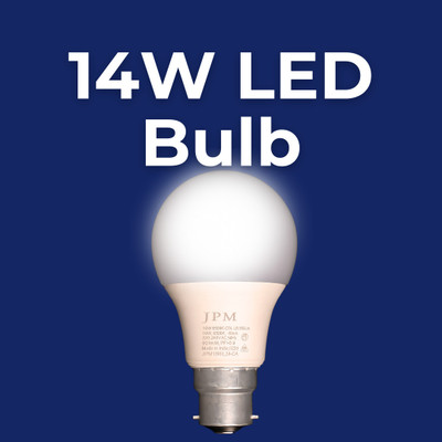 JPM Led 14 W Eye Safety Compliance Round B22 LED Bulb(White)