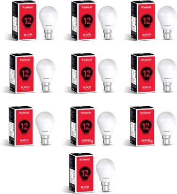 Gold Medal 12 W Standard B22 LED Bulb(White, Pack of 10)