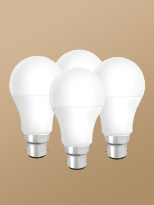Doreka 9 W Basic Round B22 LED Bulb(White, Pack of 4)