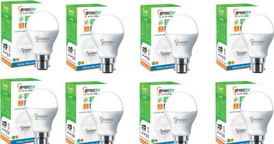Gramlite 20 W Basic Round B22 LED Bulb(White, Pack of 8)
