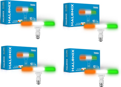 HALONIX 10 W Eye Safety Compliance T-Bulb B22 LED Bulb(White, Pack of 4)