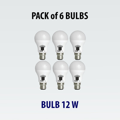 TENZ 12 W Basic U-Tube LED Bulb(White, Pack of 6)