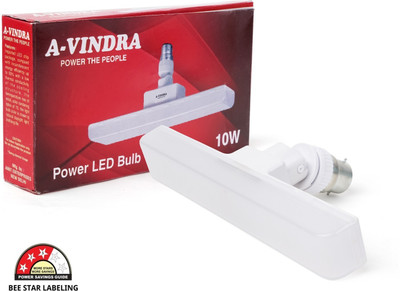 AVINDRA 10 W Basic T-Bulb B22 D LED Bulb(White)