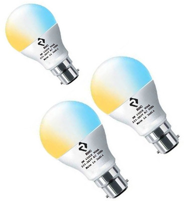 rino 9 W Basic Standard B22 LED Bulb(RGB, Pack of 3)