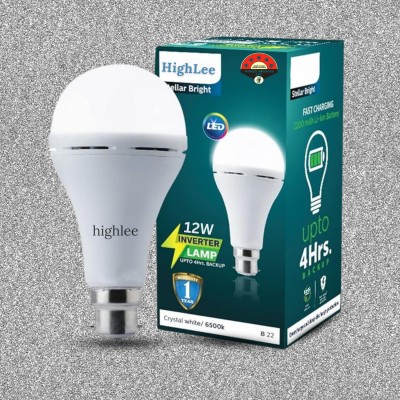 Highlee 12 W Round B22 LED Bulb(White)