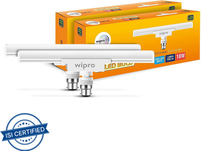 Wipro 18 W Basic T-Bulb B22 LED Bulb(White, Pack of 2)