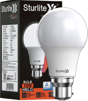 Sturlite 10 W Basic Standard B22 D LED Bulb(White)
