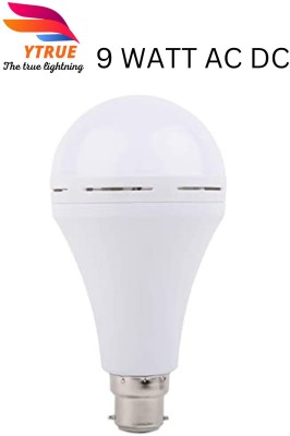 YTRUE 9 W Round B22 Basic Inverter Bulb(White)