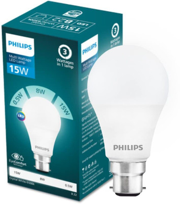 PHILIPS 15 W Basic Decorative B22 LED Bulb(White)