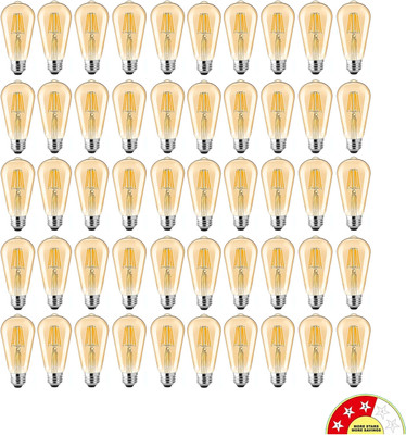Eve Hanger 4 W Basic Arbitrary E27 LED Bulb(Yellow, Pack of 50)