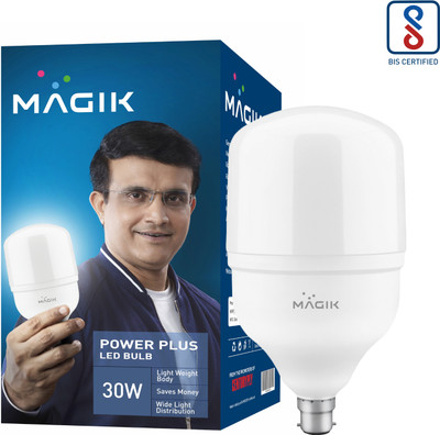 Magik 30 W Basic Standard B22 LED Bulb(Yellow)