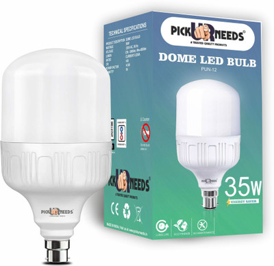 Pick Ur Needs 35 W Multi Watt Round B22 D LED Bulb(White)