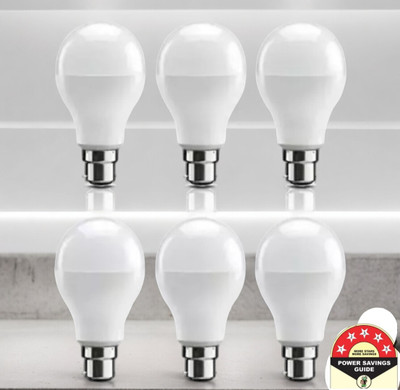 Dunagiri 9 W Basic Standard B22 D LED Bulb(White, Pack of 6)