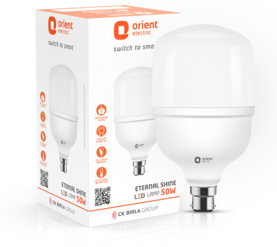 Orient Electric 50 W Basic Round B22 LED Bulb(White)